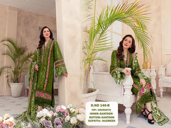 Kf 140 Embroiderd Designer Pakistani Suit Collection